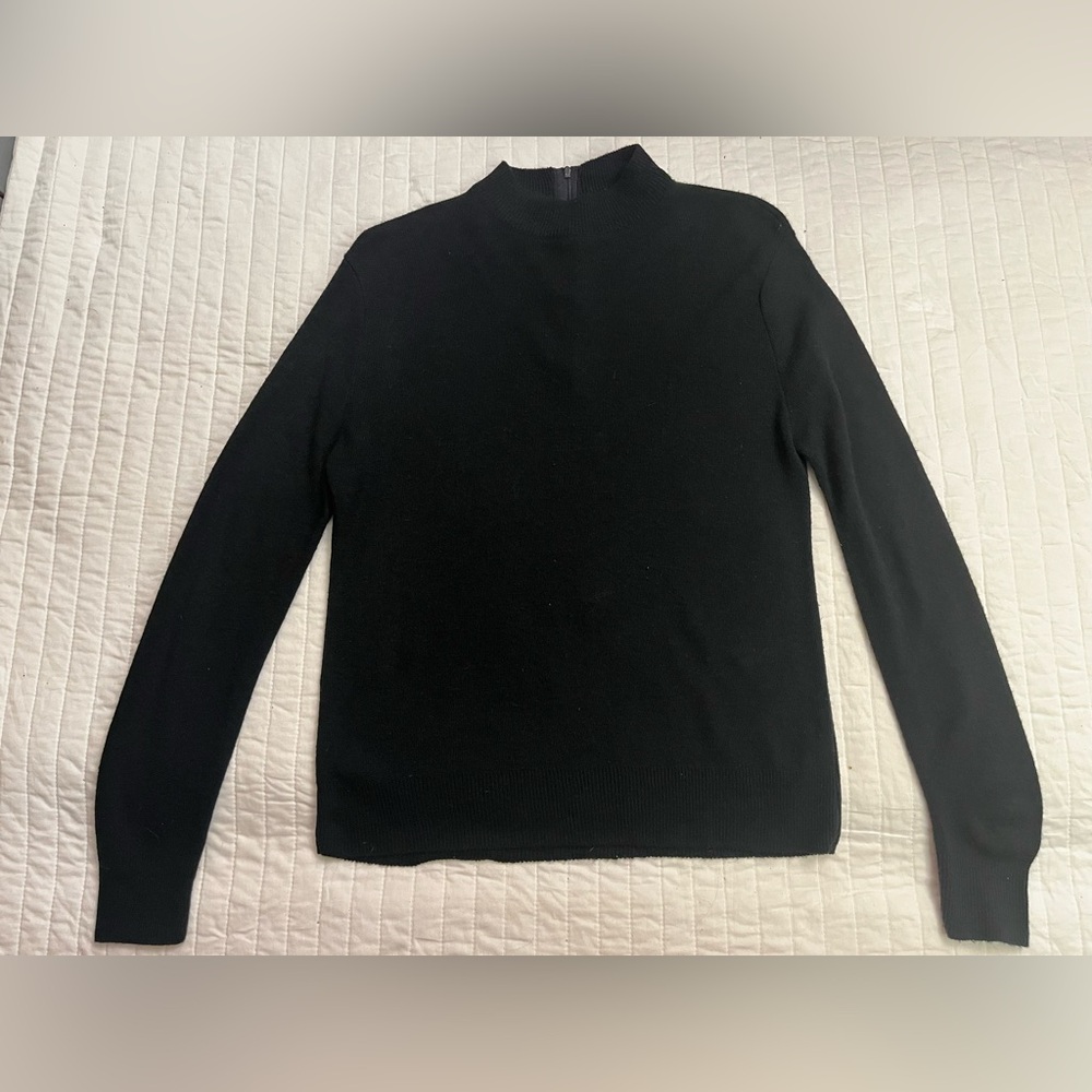 Vintage Sweetree black sweater with zip neck